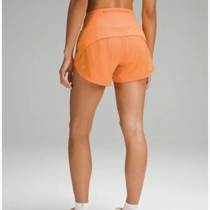 Speed Up High-Rise Short 4" Lined 
 Lit orange color